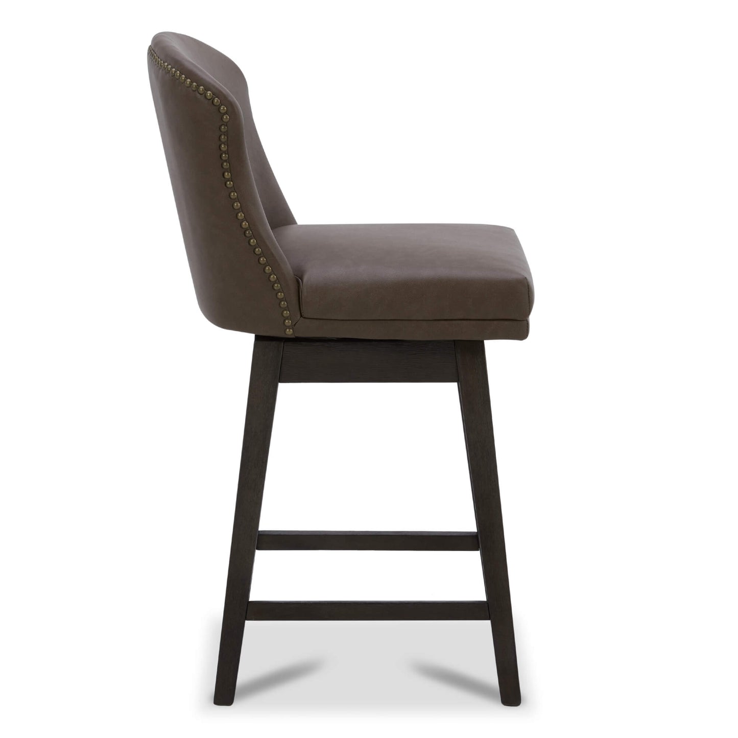 Avery Swivel Counter Stool with Wooden Seat