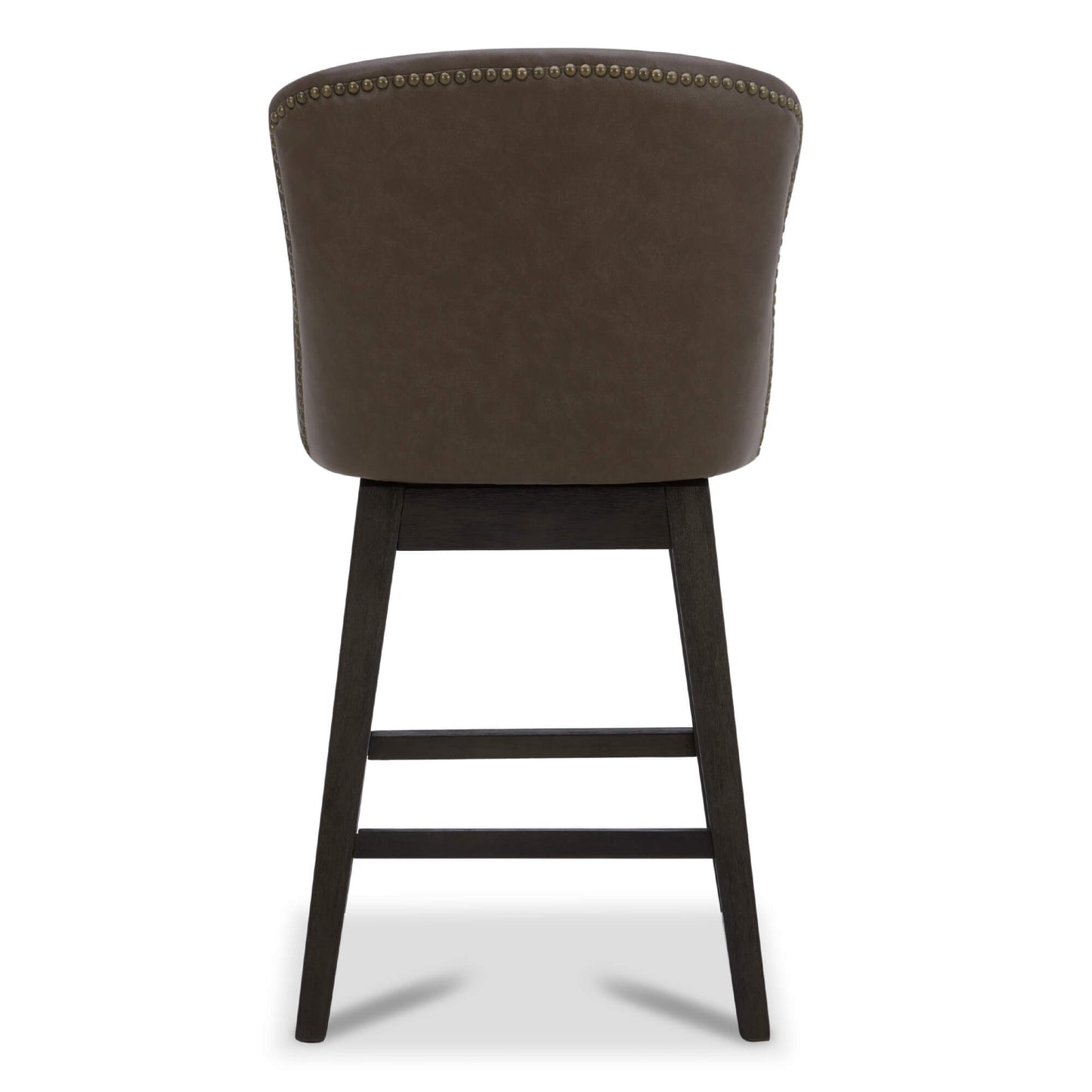 Avery Swivel Counter Stool with Wooden Seat