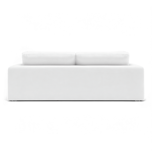 Bloom 3 Seater Sofa in Soft White Fabric