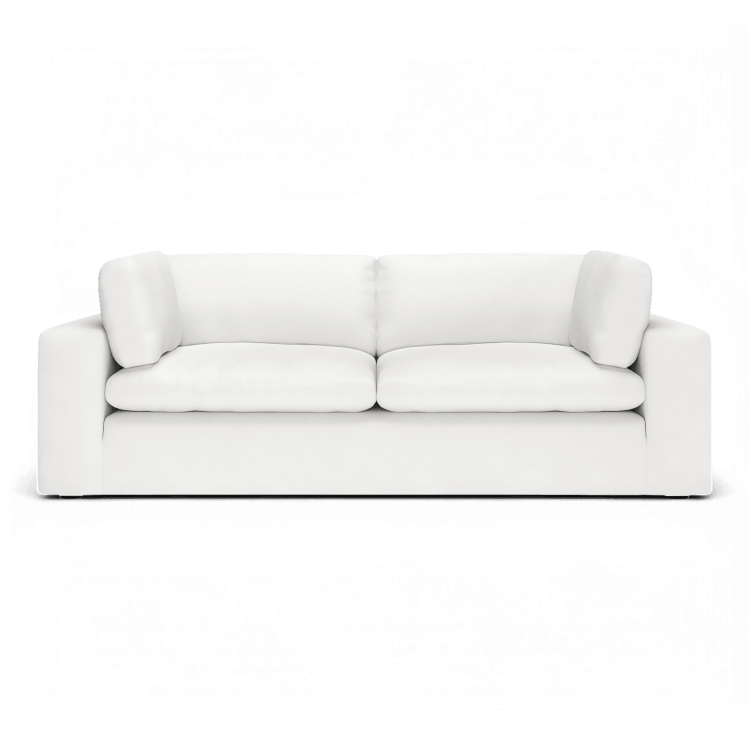 Bloom 3 Seater Sofa in Soft White Fabric