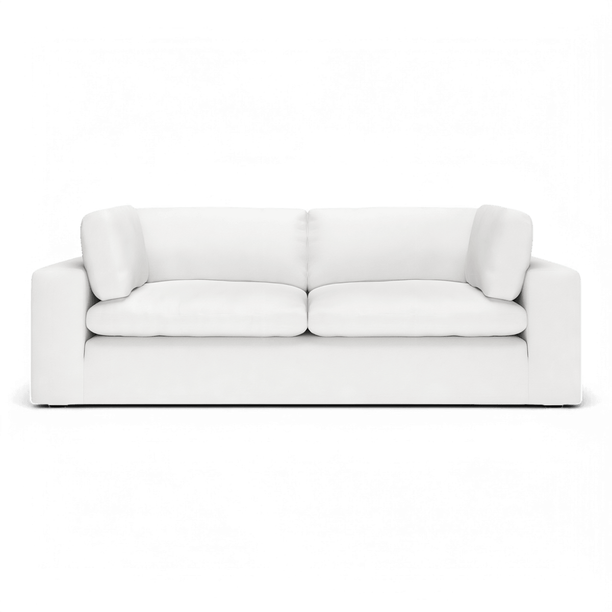 Bloom 3 Seater Sofa in Soft White Fabric