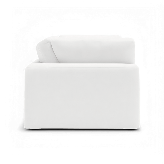 Bloom 3 Seater Sofa in Soft White Fabric