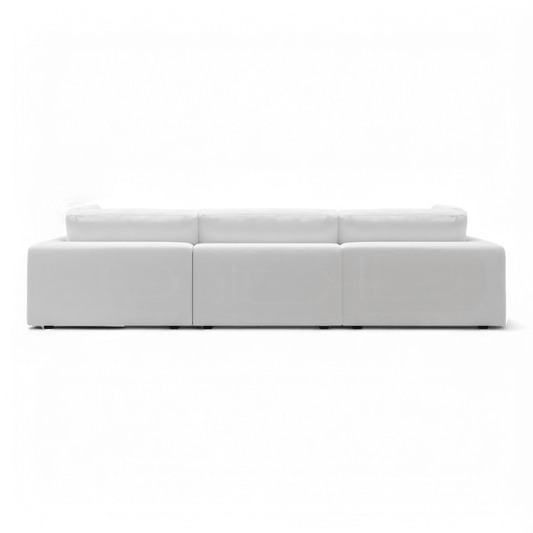 Modular Sofa Set in White with Bloom Design