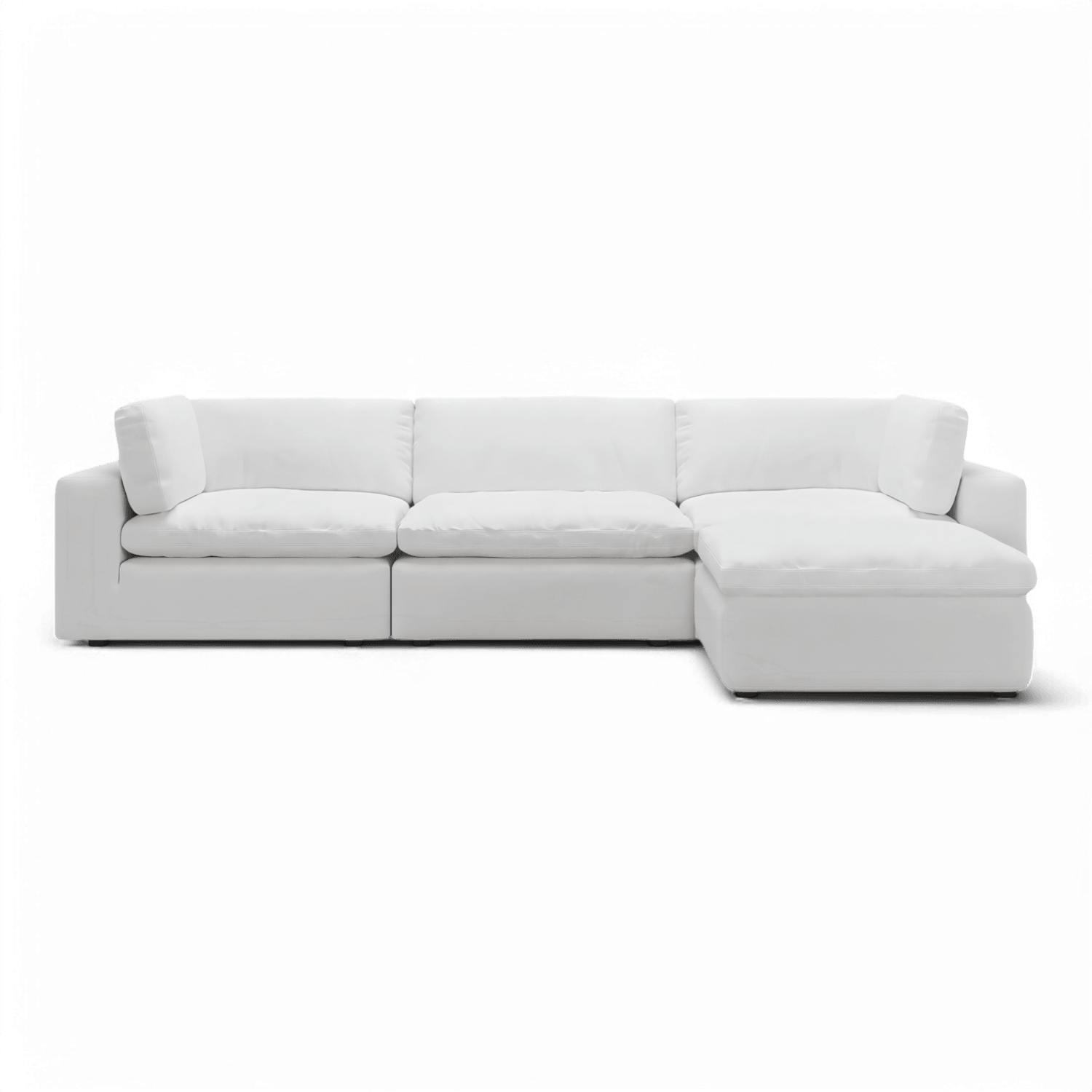 Modular Sofa Set in White with Bloom Design