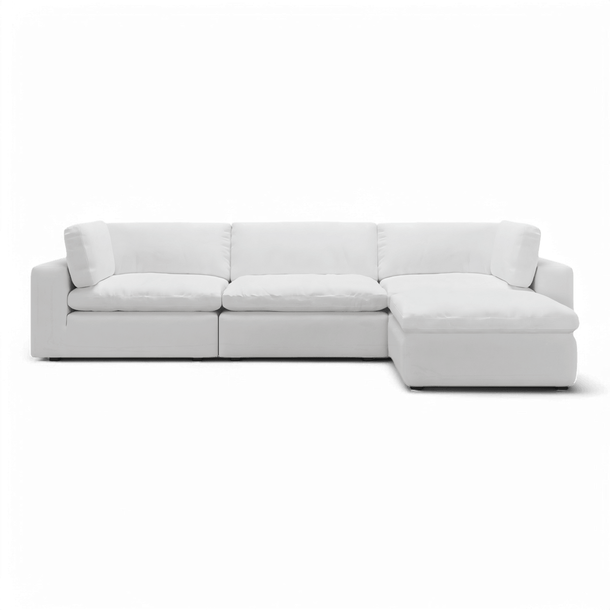 Modular Sofa Set in White with Bloom Design