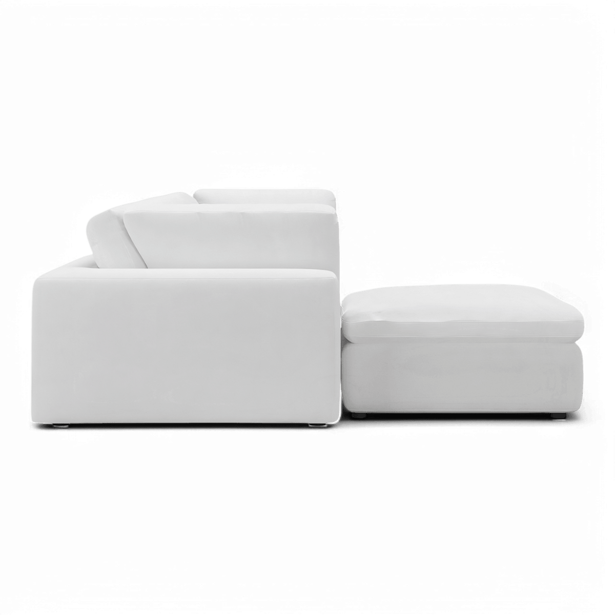 Modular Sofa Set in White with Bloom Design