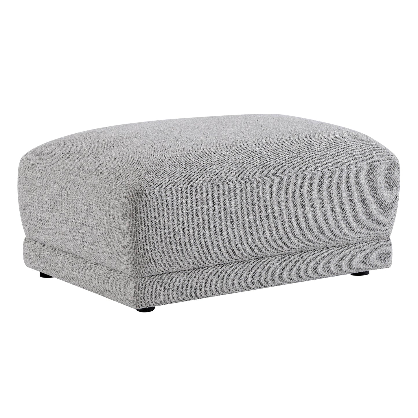 Boucle Ottoman with Armless Design