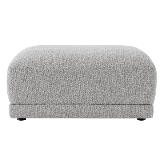 Boucle Ottoman with Armless Design