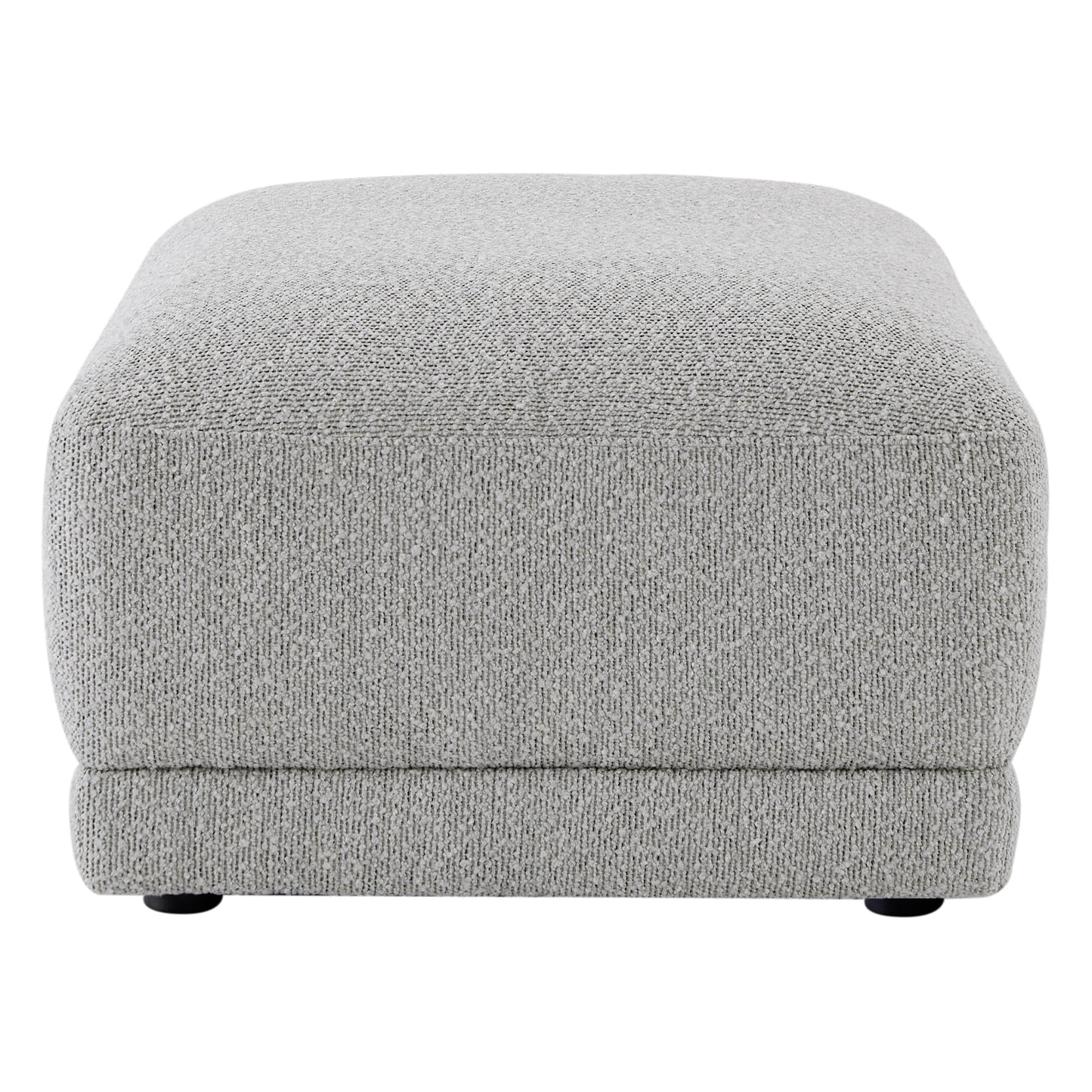 Boucle Ottoman with Armless Design