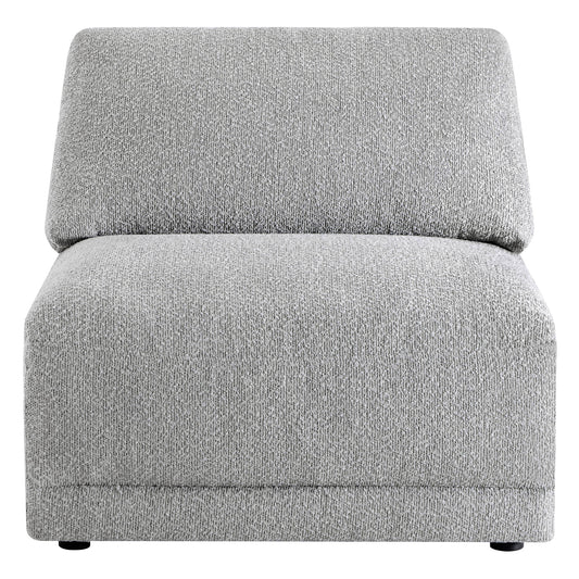 Boucle Ottoman with Armless Design