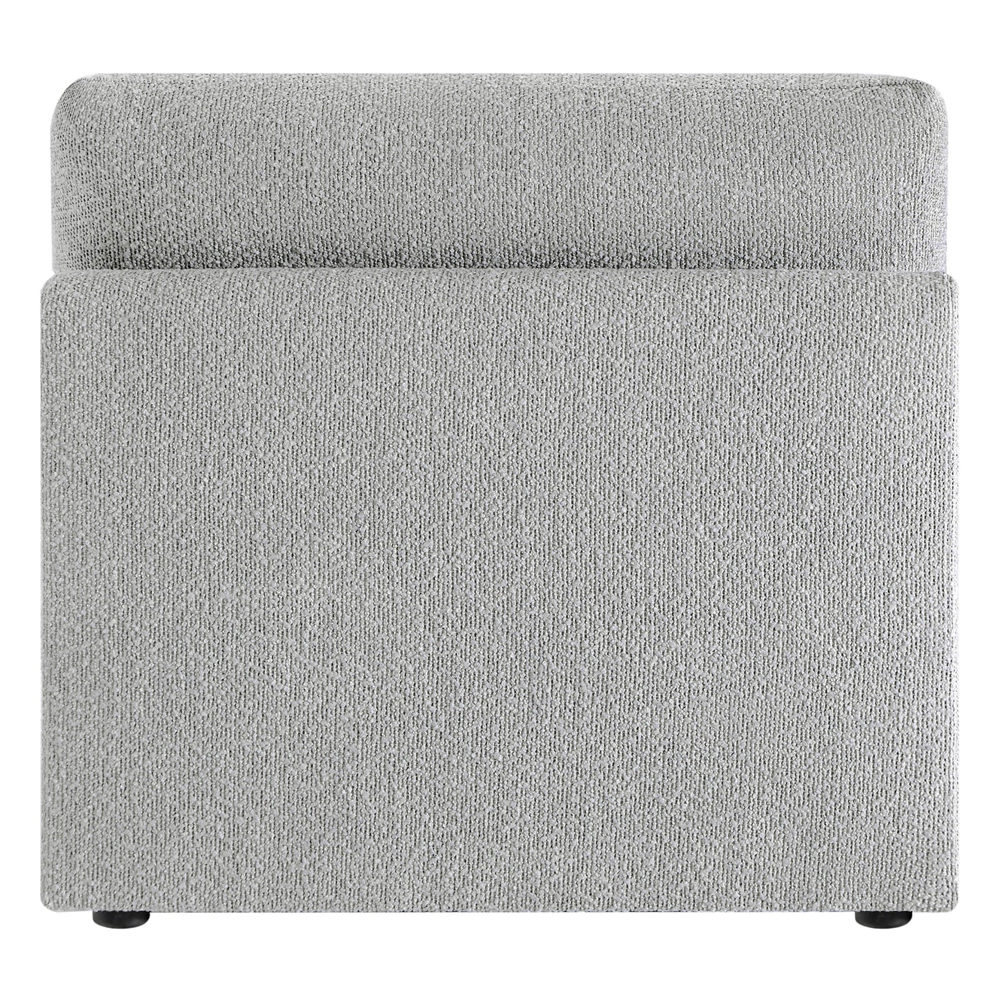 Boucle Ottoman with Armless Design