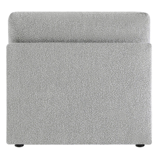 Boucle Ottoman with Armless Design
