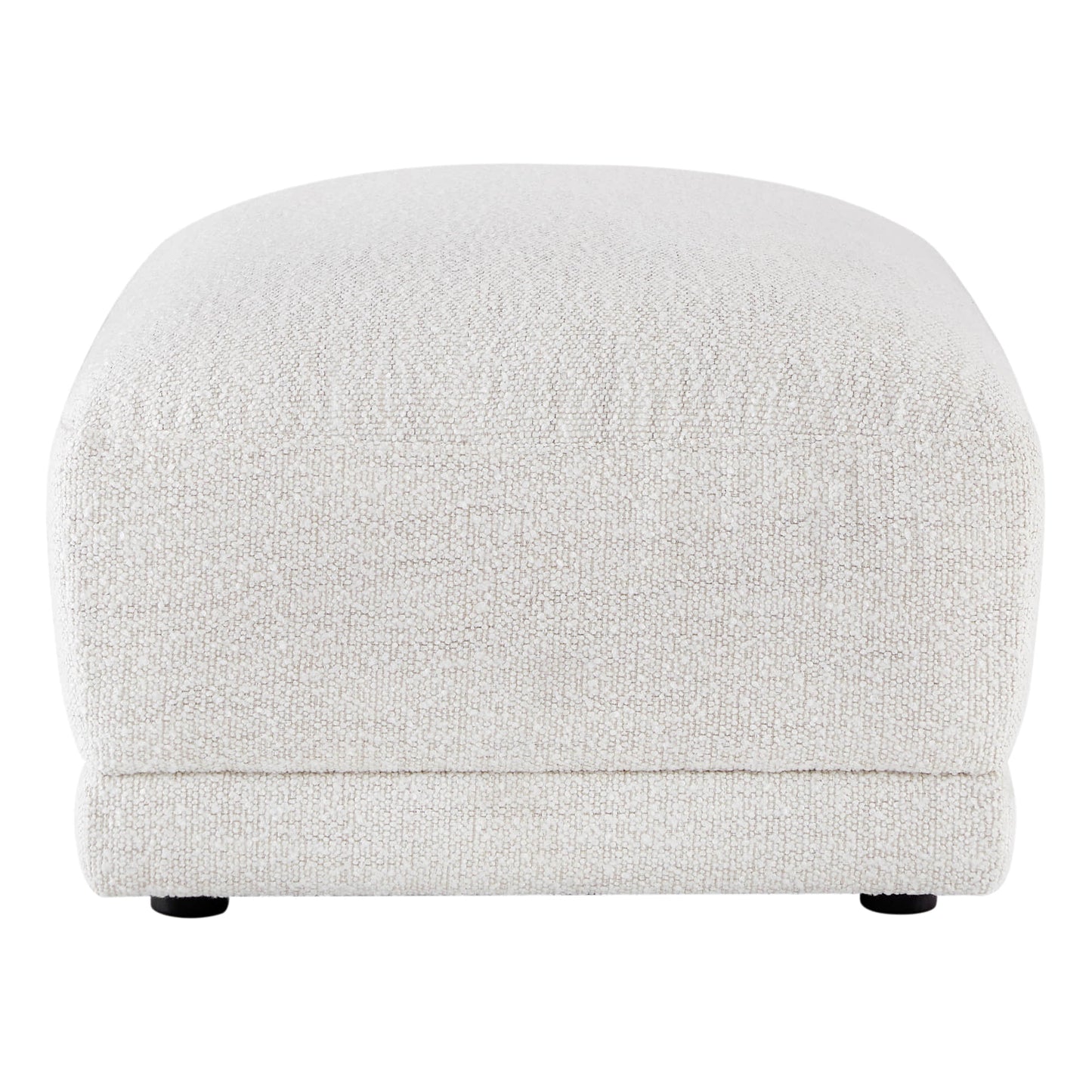 Boucle Ottoman with Armless Design