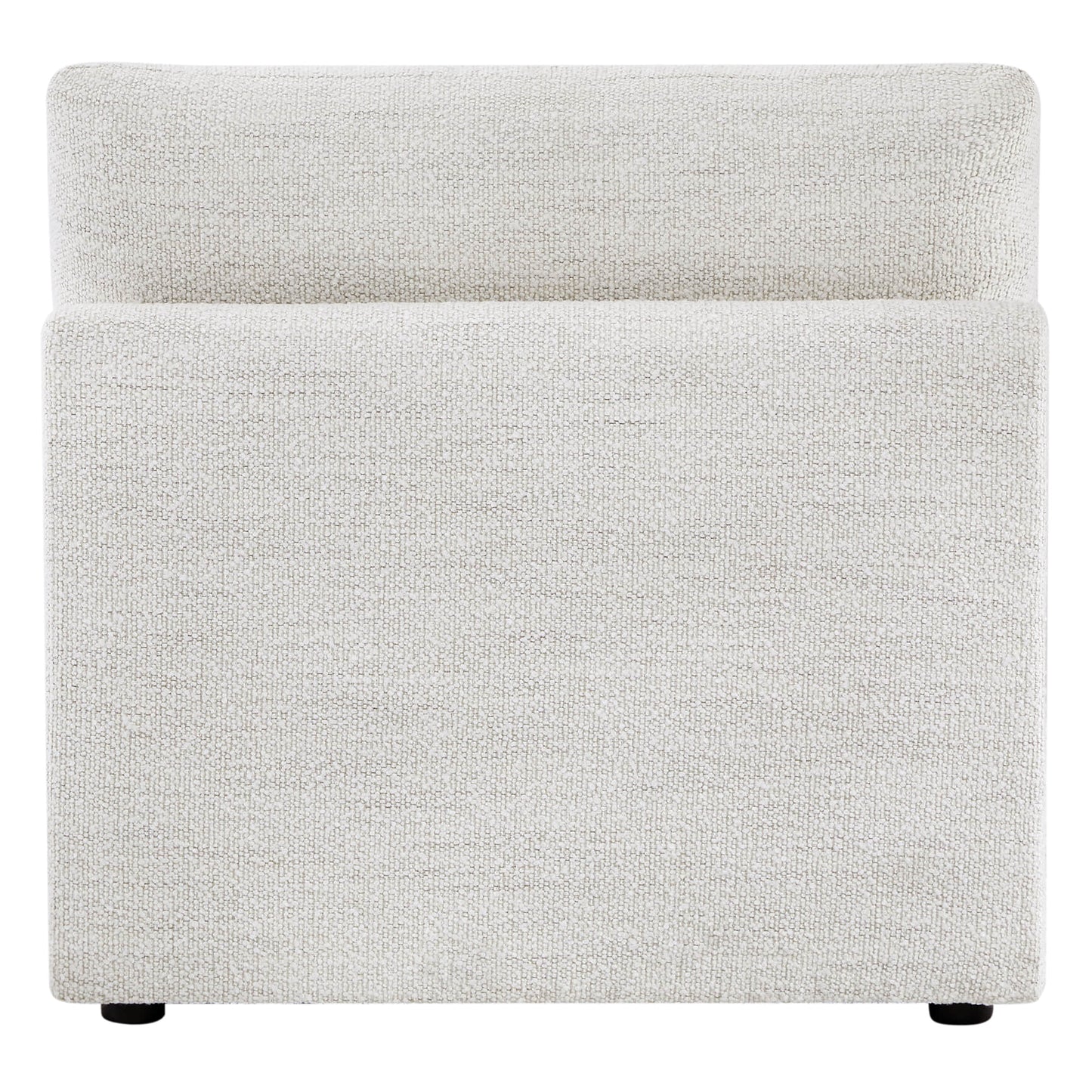 Boucle Ottoman with Armless Design