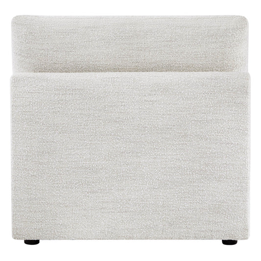 Boucle Ottoman with Armless Design
