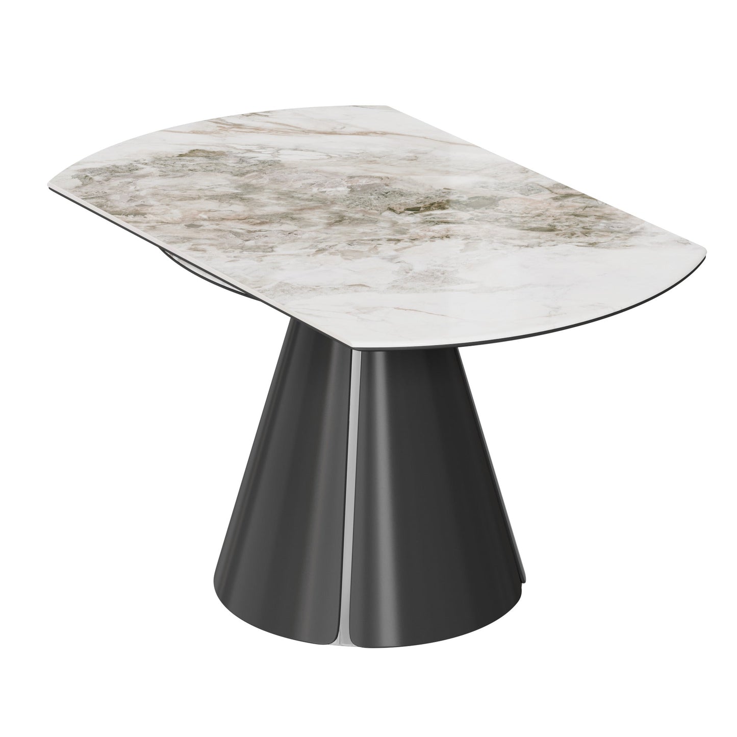 Camila Round Extendable Sintered Stone Dining Table