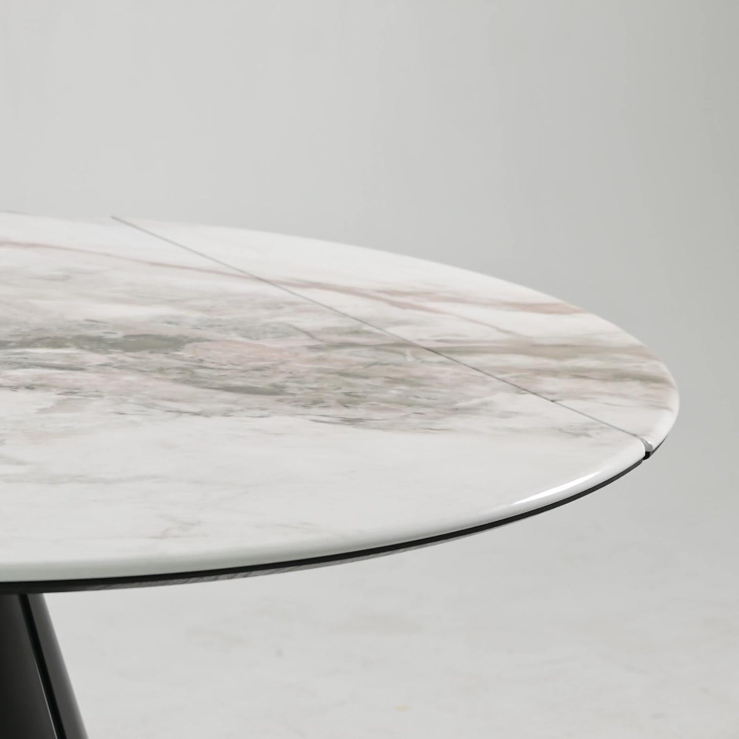 Camila Round Extendable Sintered Stone Dining Table