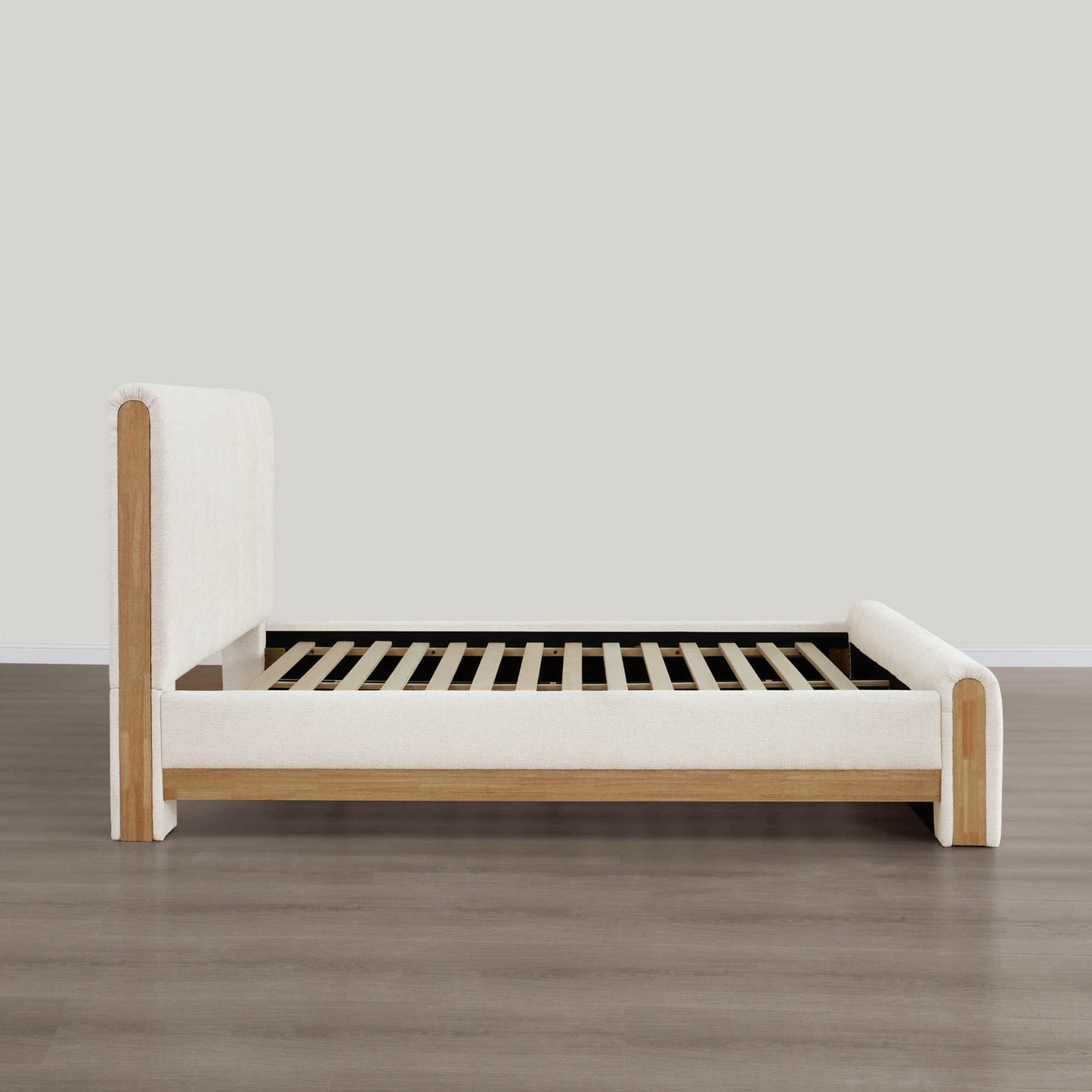 Channel-Tufted Plush Upholstered Platform Bed