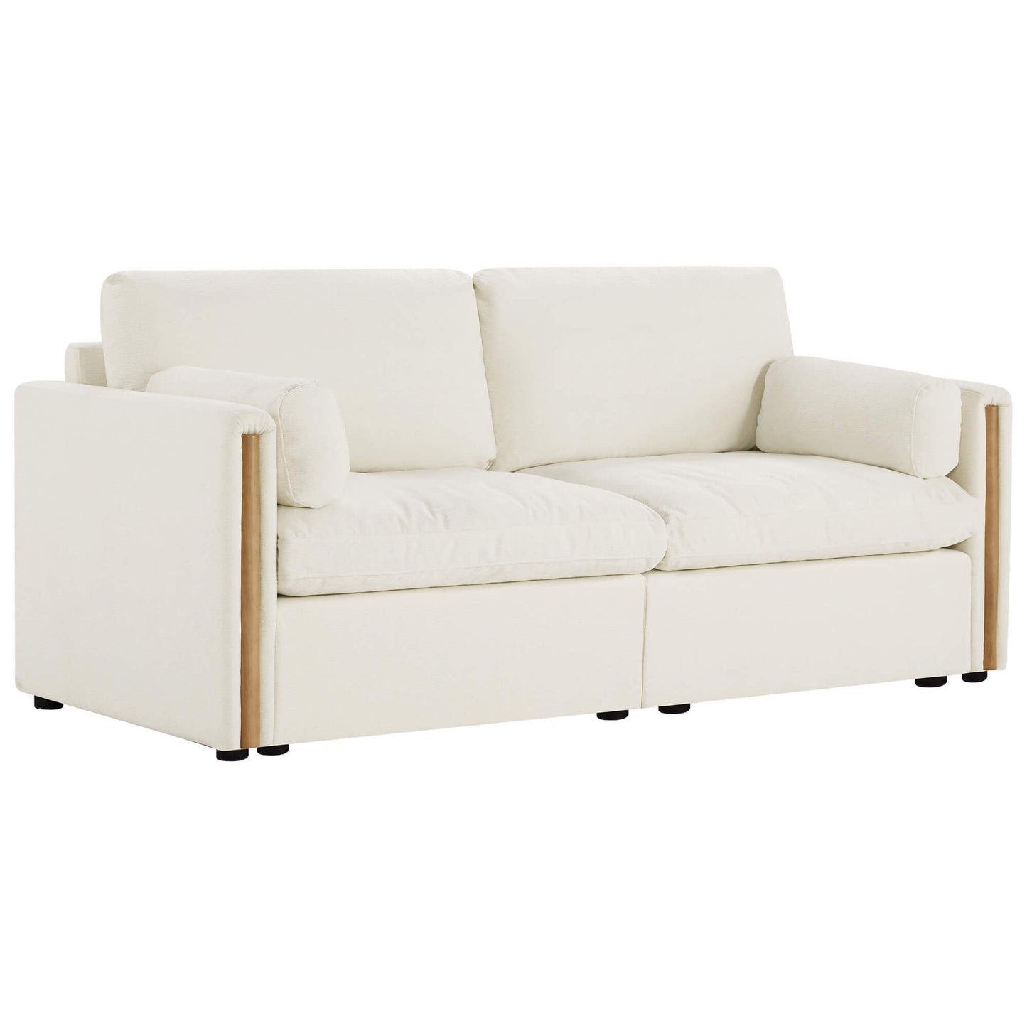 Chenille 2-Seat Sofa with Modern Design