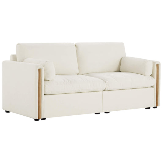 Chenille 2-Seat Sofa with Modern Design