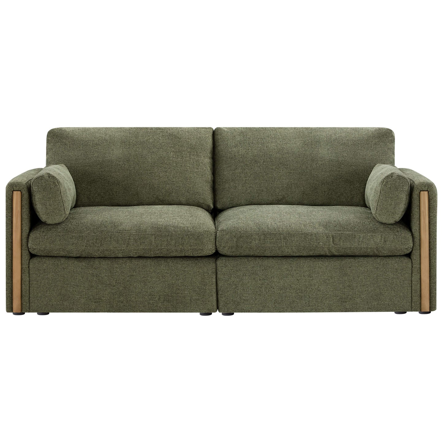 Chenille 2-Seat Sofa with Modern Design