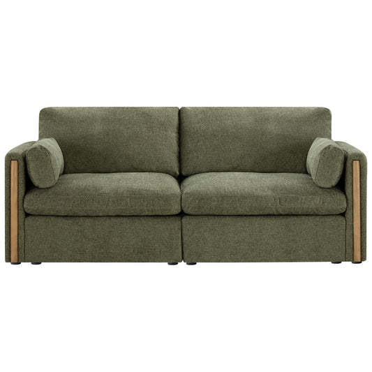 Chenille 2-Seat Sofa with Modern Design