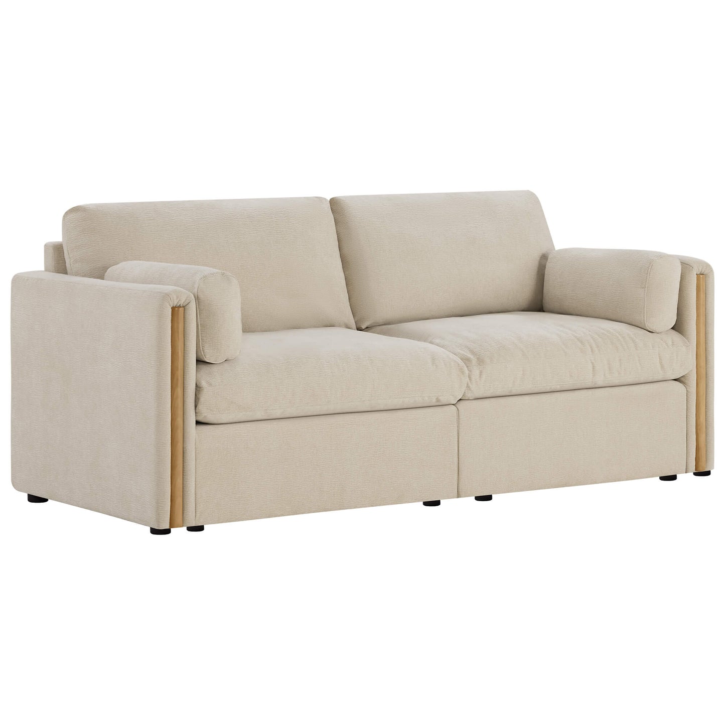 Chenille 2-Seat Sofa with Modern Design