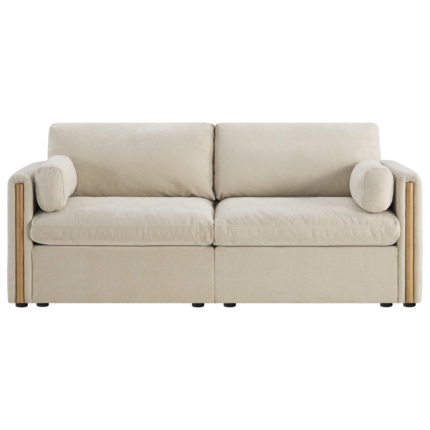 Chenille 2-Seat Sofa with Modern Design