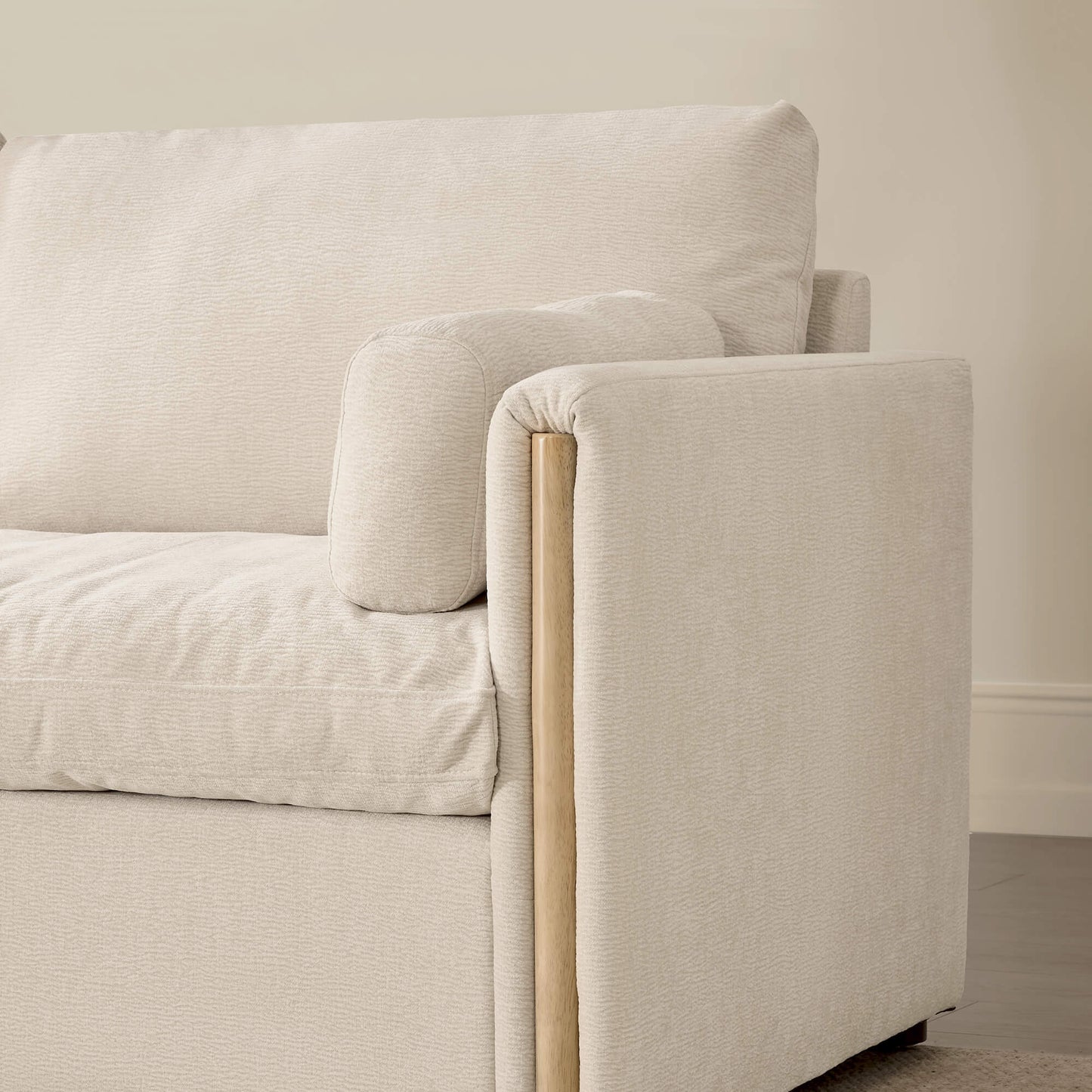 Chenille 2-Seat Sofa with Modern Design