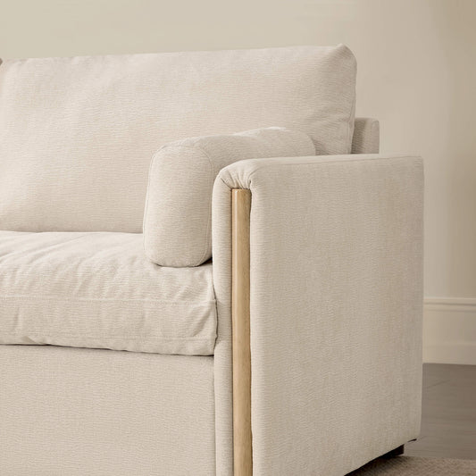 Chenille 2-Seat Sofa with Modern Design