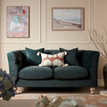 Chesterfield 2-Seater Sofa in Aegean Blue Velvet