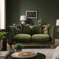 Chesterfield 2-Seater Sofa in Fern Green Velvet