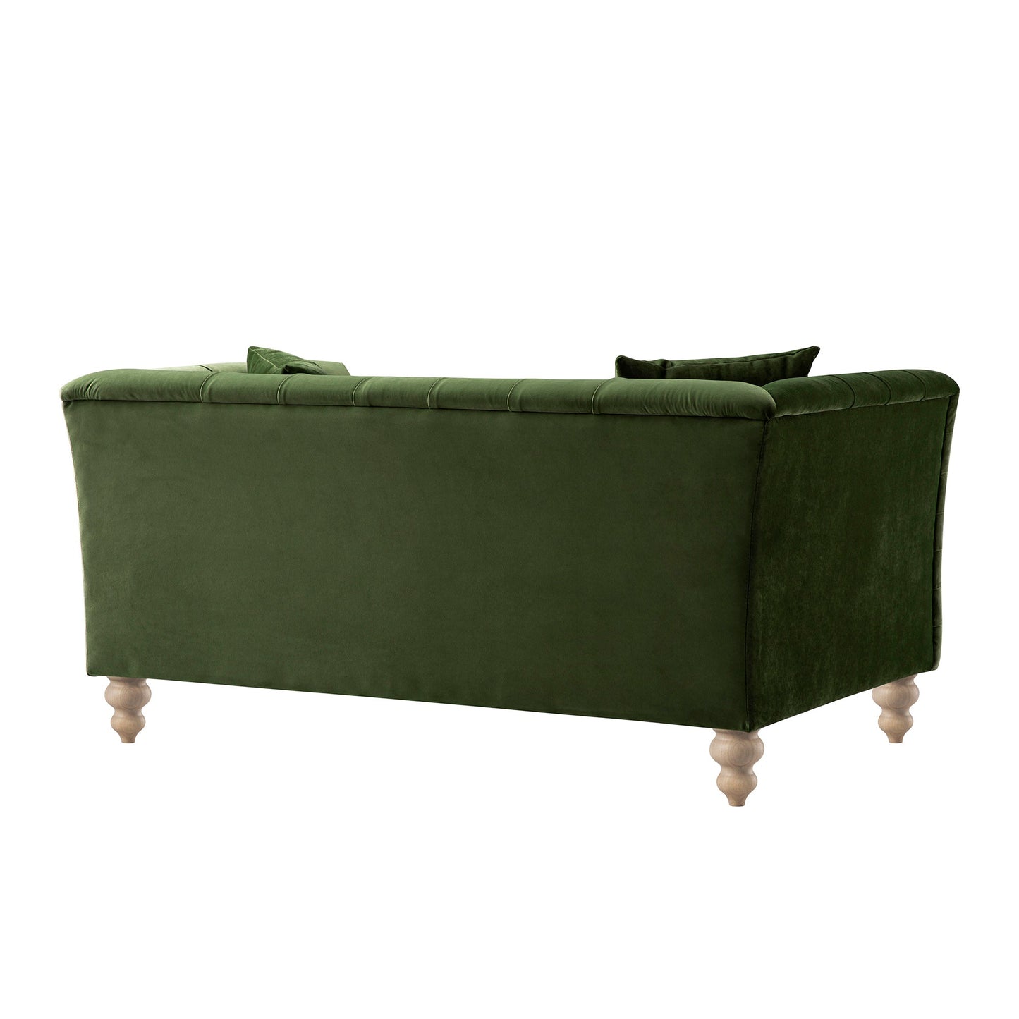 Chesterfield 2-Seater Sofa in Fern Green Velvet