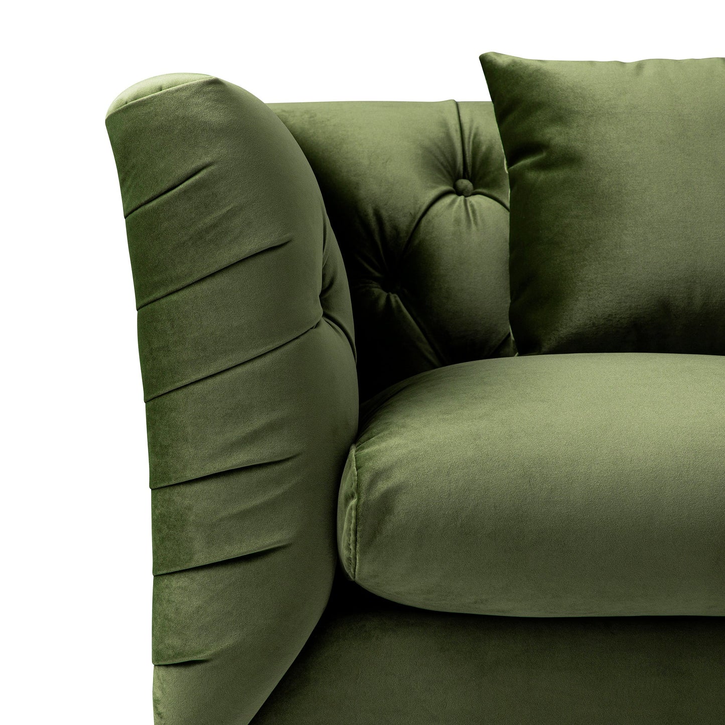 Chesterfield 2-Seater Sofa in Fern Green Velvet