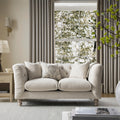Chesterfield 2-Seater Sofa in Oatmeal Chenille