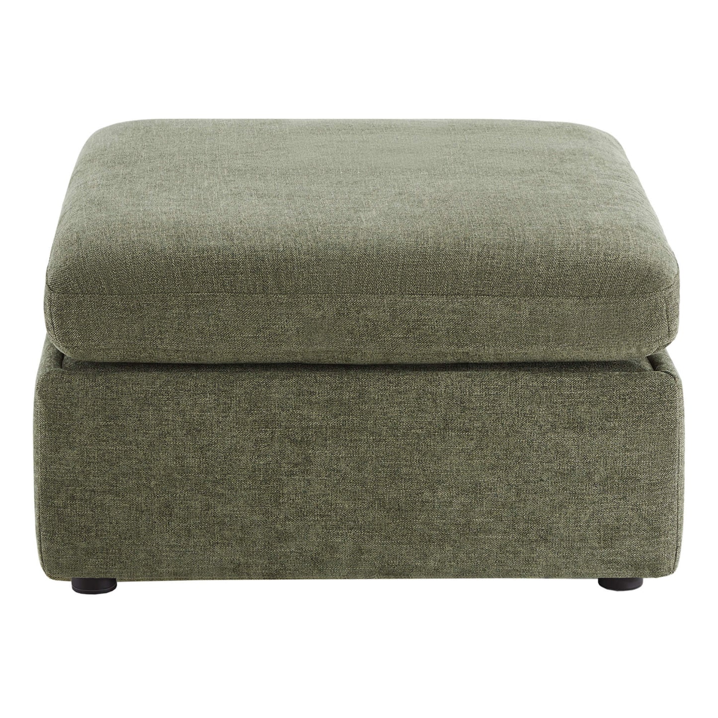 Modular Sofa Chaise in Grey with Storage Ottomans