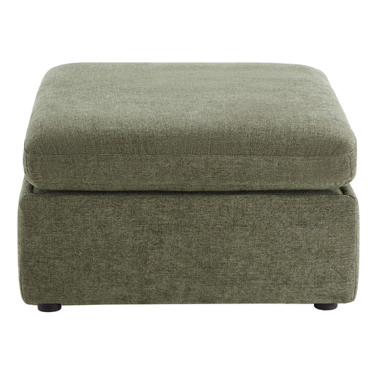 Modular Sofa Chaise in Grey with Storage Ottomans