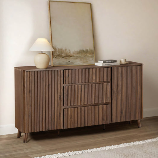 Clara Contemporary Wood Sideboard with 62-Inch Length