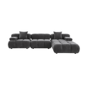 Sectional Sofa in Graphite with Modular Design