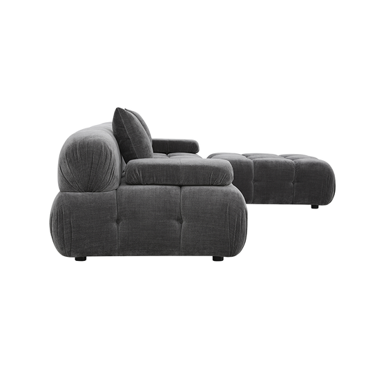 Sectional Sofa in Graphite with Modular Design