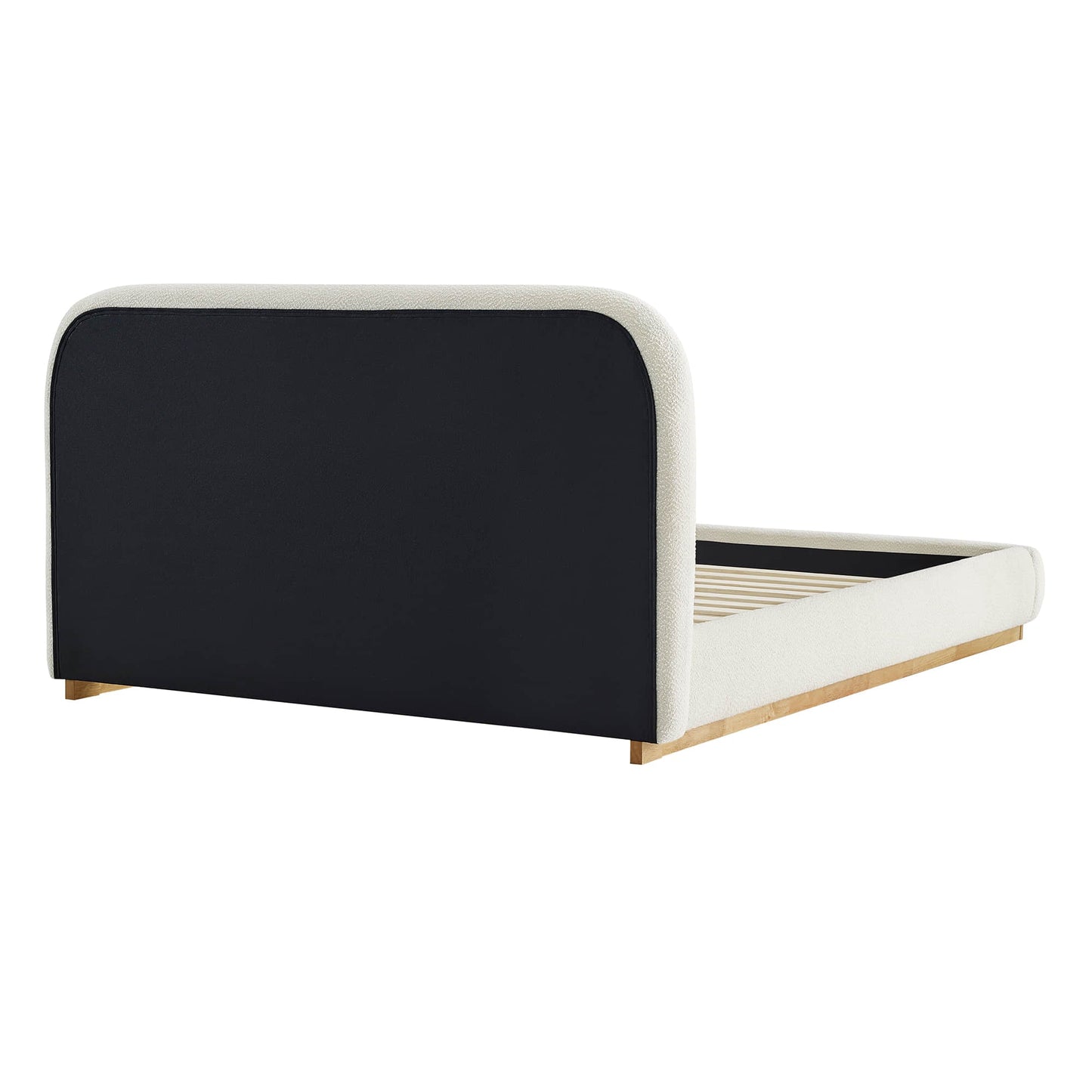 Contemporary Upholstered Platform Bed with Sleek Design