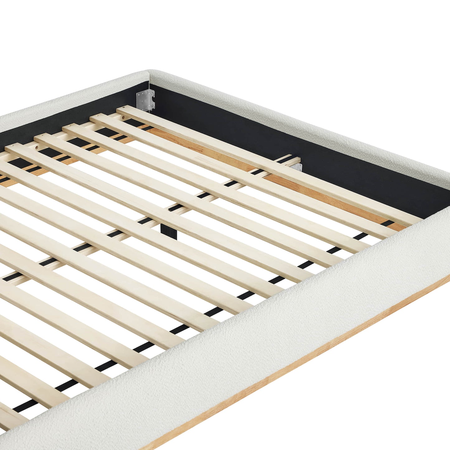 Contemporary Upholstered Platform Bed with Sleek Design