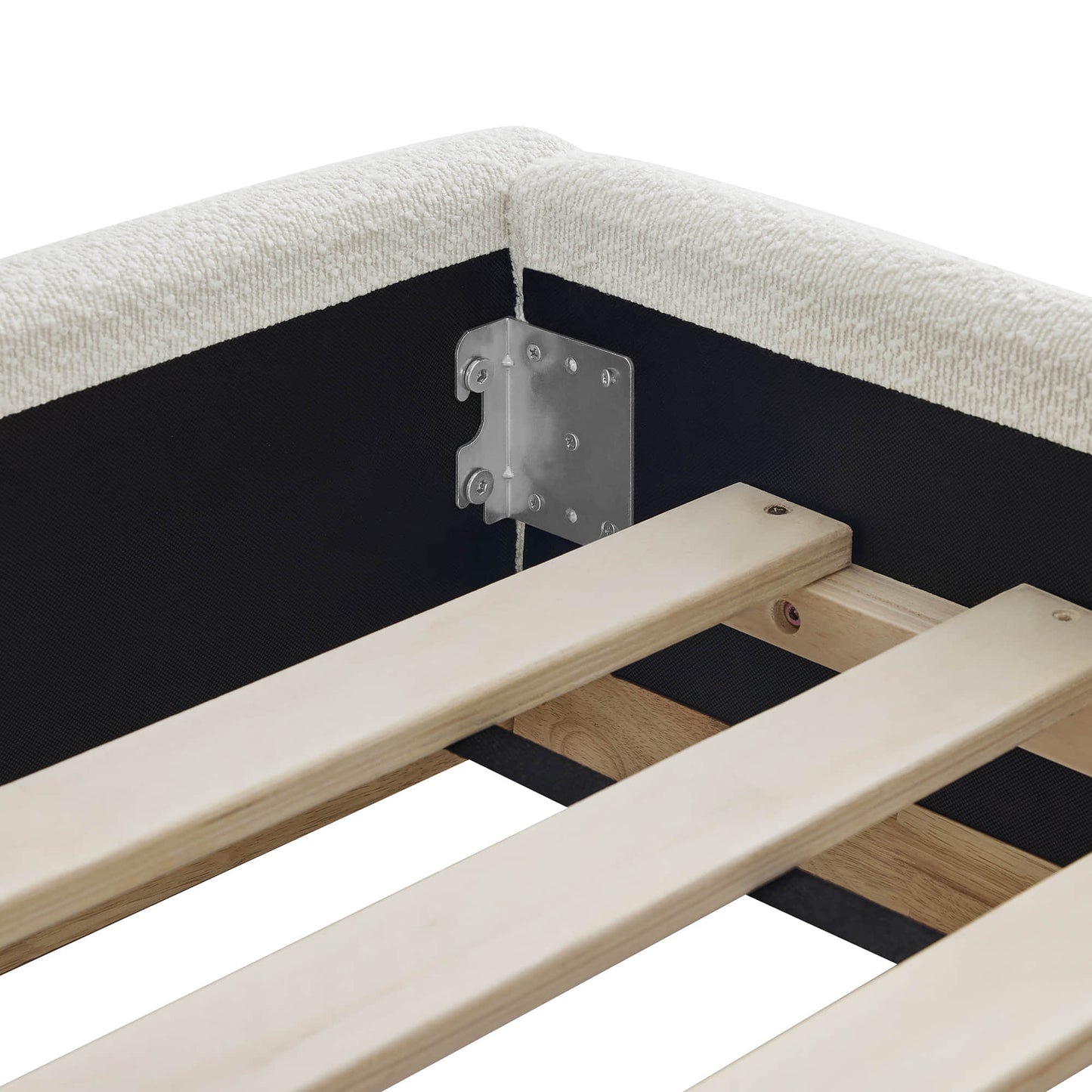 Contemporary Upholstered Platform Bed with Sleek Design