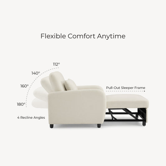 Convertible Sleeper Chair with Modern Design