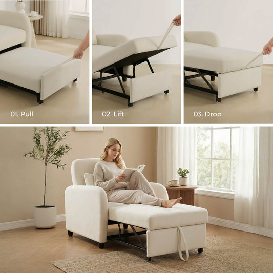 Convertible Sleeper Chair with Modern Design