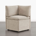 Corner Sofa in Cloud-Soft Fabric with Storage Compartment