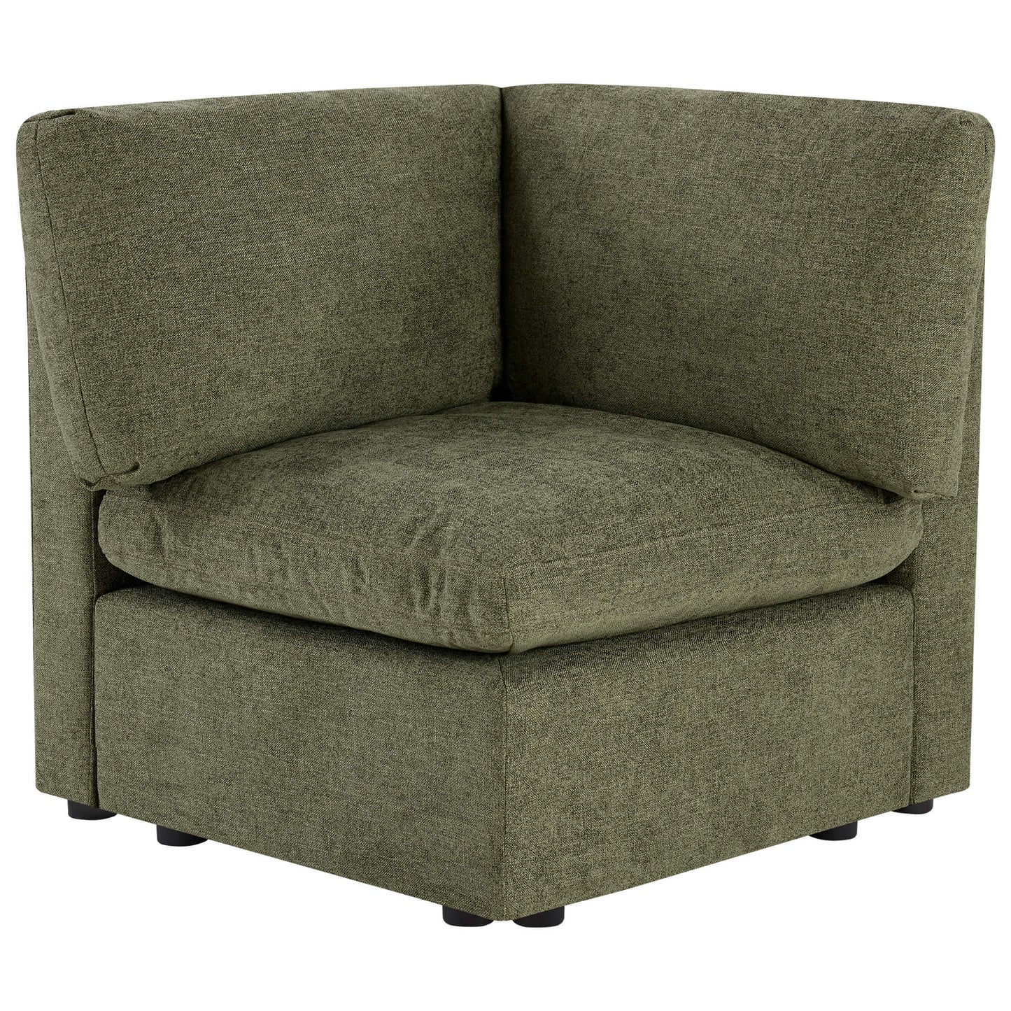 Corner Sofa in Cozy Chenille with Modern Design
