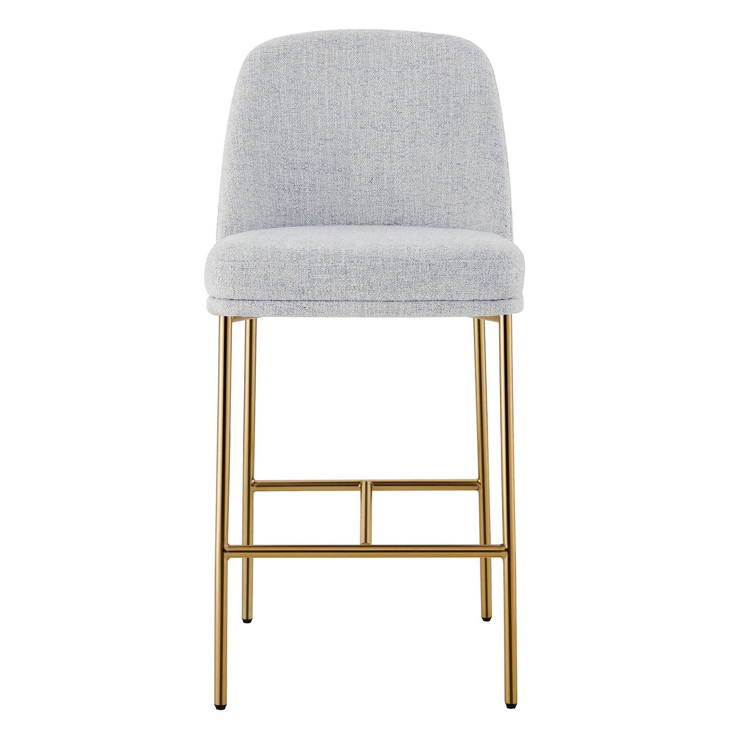 Counter Stools with Metal Base and Comfortable Backrest