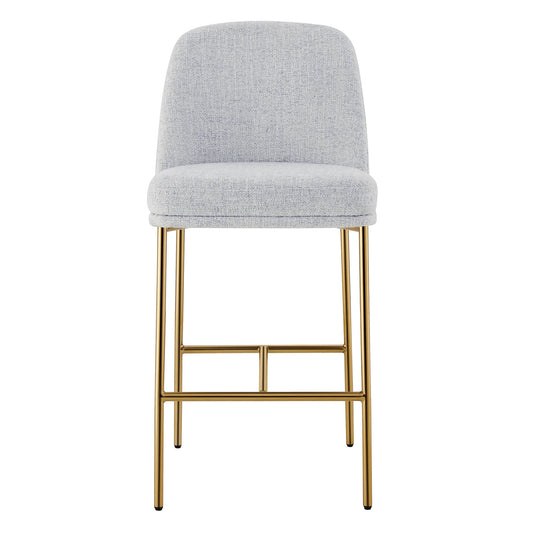 Counter Stools with Metal Base and Comfortable Backrest