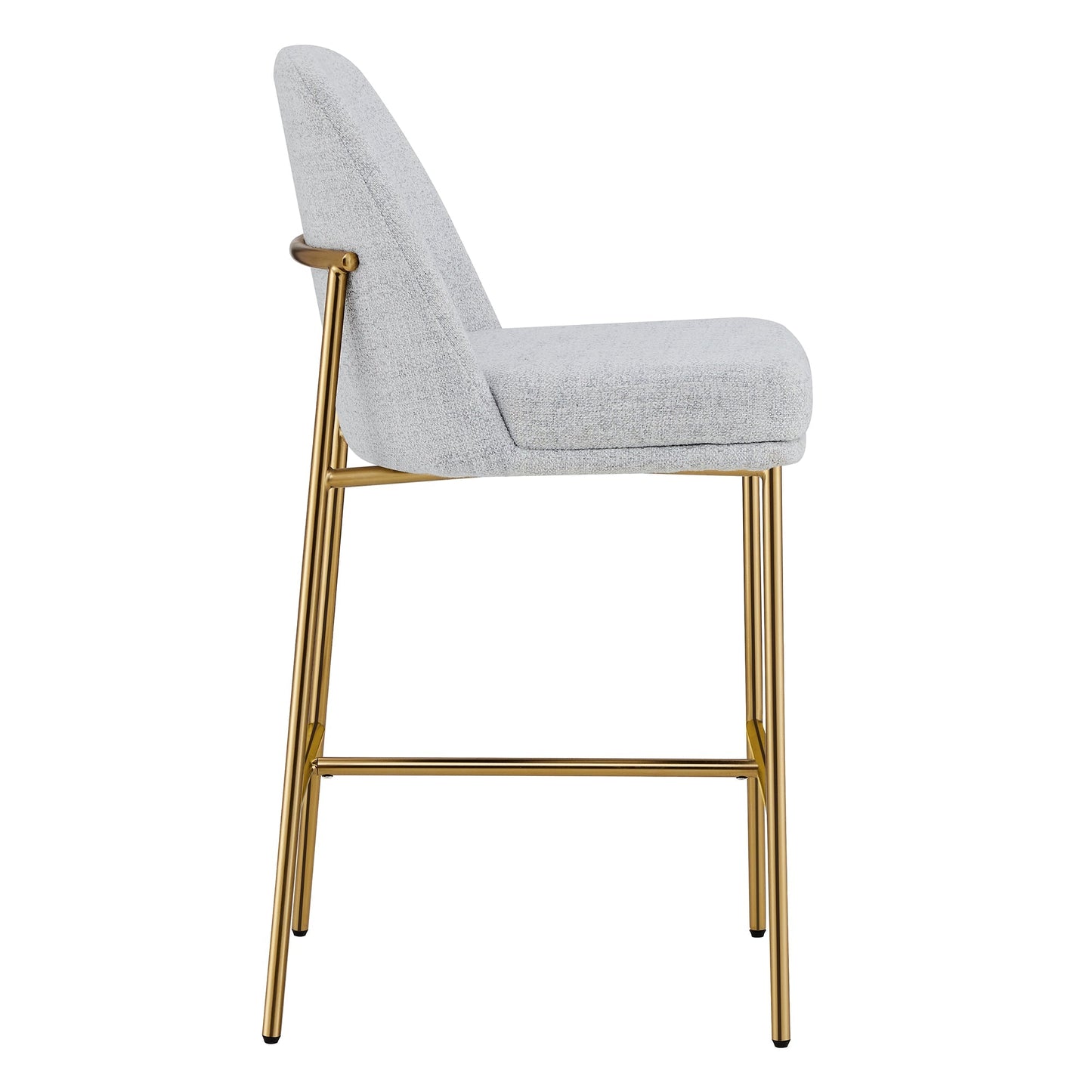 Counter Stools with Metal Base and Comfortable Backrest